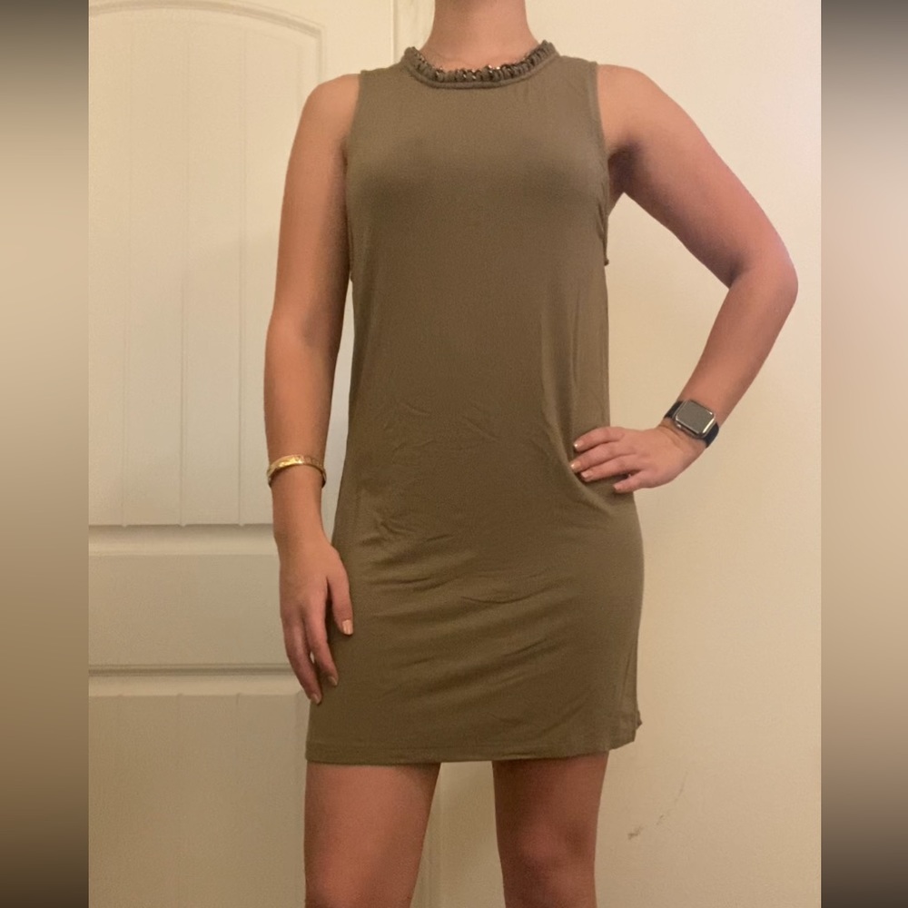 Tobi Olive Shift Dress